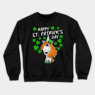 Happy St. Patrick's Day 2022 Unicorn Irish Shamrocks Crewneck Sweatshirt